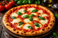 Pizza Margherita (KI-generiertes Symbolbild)