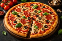 Pizza Quattro Formaggi (KI-generiertes Symbolbild)