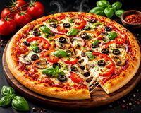 Pizza Verdure (KI-generiertes Symbolbild)