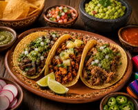 Drei Tacos (KI-generiertes Symbolbild)